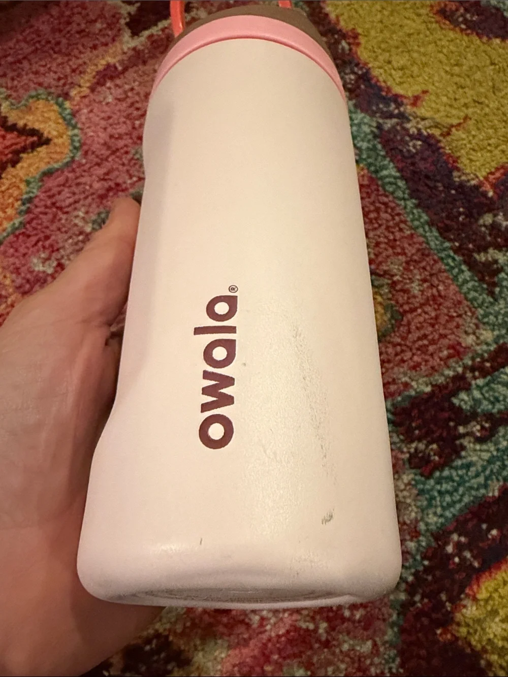 Owala Pink Stainless Steel Travel Bottle